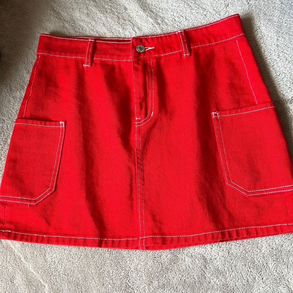 NWOT Red Pacsun Mini Skirt